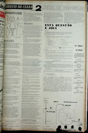 Página do jornal Correio do Ceará de julho de 1974
