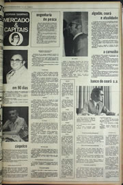 Página do jornal Correio do Ceará de julho de 1974