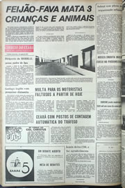 Página do jornal Correio do Ceará de agosto de 1974
