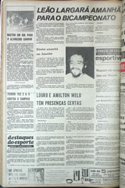 Página do jornal Correio do Ceará de agosto de 1974
