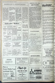 Página do jornal Correio do Ceará de agosto de 1974