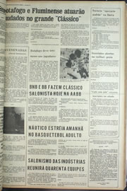 Página do jornal Correio do Ceará de agosto de 1974