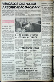 Página do jornal Correio do Ceará de agosto de 1974