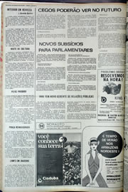 Página do jornal Correio do Ceará de agosto de 1974