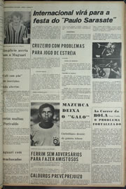 Página do jornal Correio do Ceará de agosto de 1974