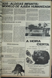 Página do jornal Correio do Ceará de agosto de 1974