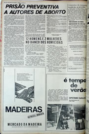 Página do jornal Correio do Ceará de agosto de 1974