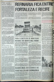Página do jornal Correio do Ceará de agosto de 1974