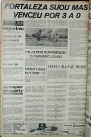 Página do jornal Correio do Ceará de agosto de 1974