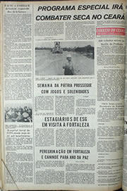 Página do jornal Correio do Ceará de setembro de 1974