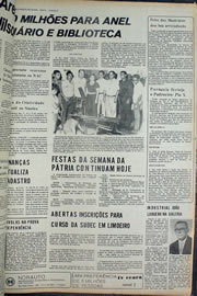 Página do jornal Correio do Ceará de setembro de 1974