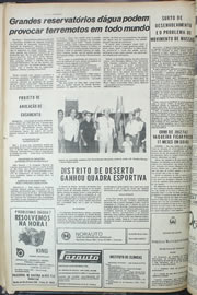 Página do jornal Correio do Ceará de setembro de 1974