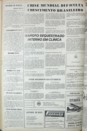 Página do jornal Correio do Ceará de setembro de 1974