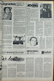 Página do jornal Correio do Ceará de setembro de 1974