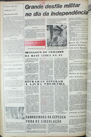 Página do jornal Correio do Ceará de setembro de 1974