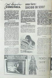 Página do jornal Correio do Ceará de setembro de 1974