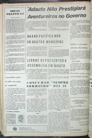 Página do jornal Correio do Ceará de setembro de 1974