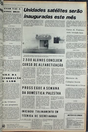 Página do jornal Correio do Ceará de setembro de 1974