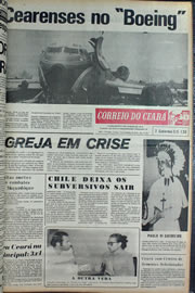 Página do jornal Correio do Ceará de setembro de 1974