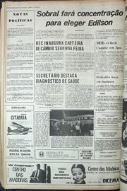 Página do jornal Correio do Ceará de setembro de 1974
