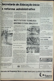 Página do jornal Correio do Ceará de setembro de 1974