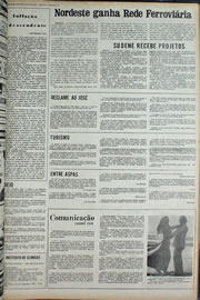 Página do jornal Correio do Ceará de setembro de 1974