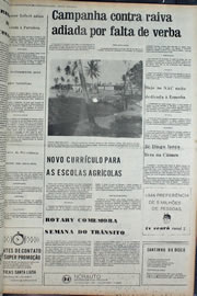 Página do jornal Correio do Ceará de setembro de 1974