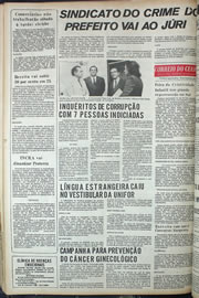 Página do jornal Correio do Ceará de setembro de 1974