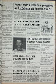 Página do jornal Correio do Ceará de setembro de 1974