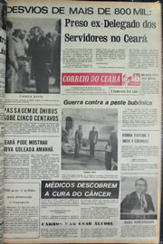 Página do jornal Correio do Ceará de setembro de 1974