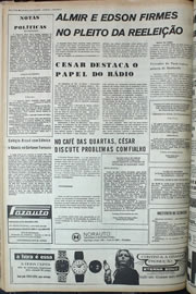 Página do jornal Correio do Ceará de setembro de 1974