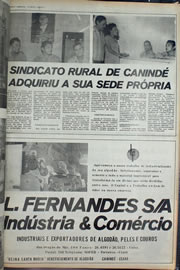 Página do jornal Correio do Ceará de setembro de 1974