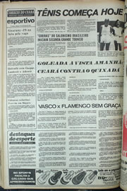 Página do jornal Correio do Ceará de setembro de 1974