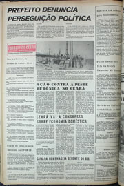 Página do jornal Correio do Ceará de setembro de 1974