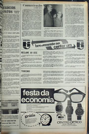 Página do jornal Correio do Ceará de setembro de 1974