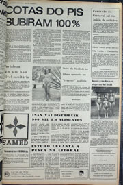 Página do jornal Correio do Ceará de setembro de 1974