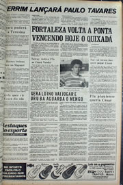 Página do jornal Correio do Ceará de setembro de 1974
