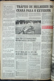 Página do jornal Correio do Ceará de setembro de 1974