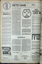 Página do jornal Correio do Ceará de setembro de 1974