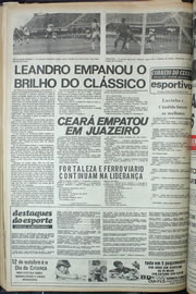 Página do jornal Correio do Ceará de setembro de 1974