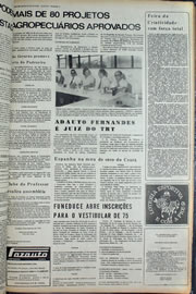Página do jornal Correio do Ceará de outubro de 1974