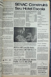 Página do jornal Correio do Ceará de outubro de 1974