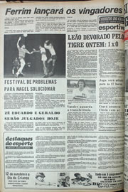 Página do jornal Correio do Ceará de outubro de 1974