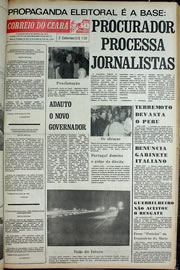 Página do jornal Correio do Ceará de outubro de 1974