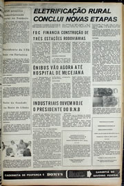 Página do jornal Correio do Ceará de outubro de 1974