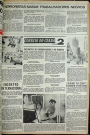 Página do jornal Correio do Ceará de outubro de 1974