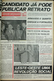 Página do jornal Correio do Ceará de outubro de 1974