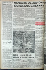 Página do jornal Correio do Ceará de outubro de 1974