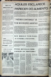 Página do jornal Correio do Ceará de outubro de 1974