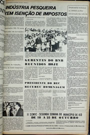 Página do jornal Correio do Ceará de outubro de 1974